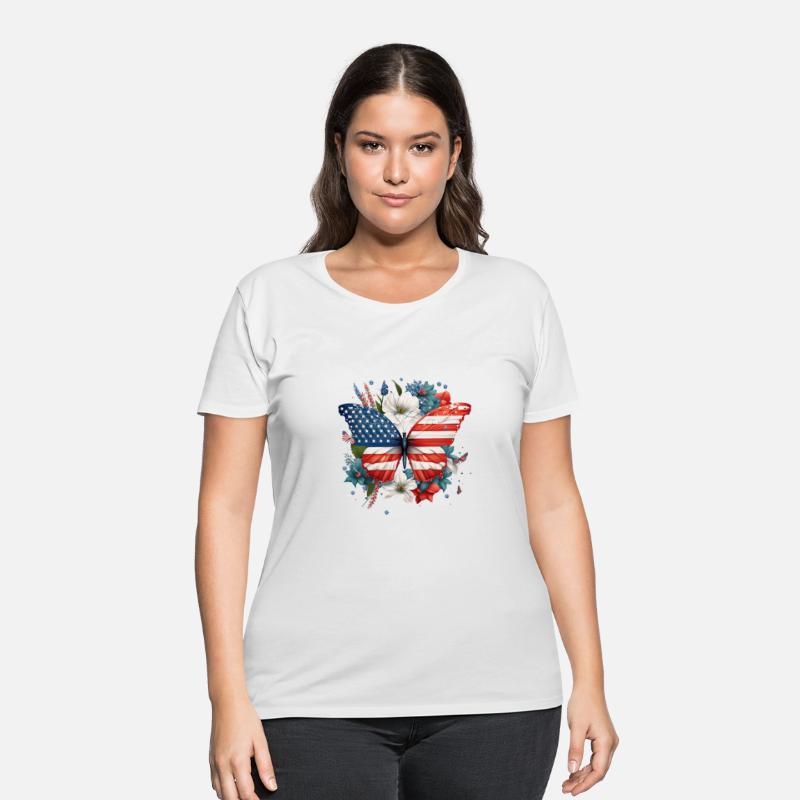 4th of July Floral Butterfly Sublimation