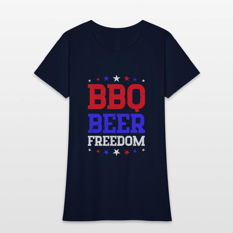 BBQ Beer Freedom Barbeque Party Drinking Beer 4th