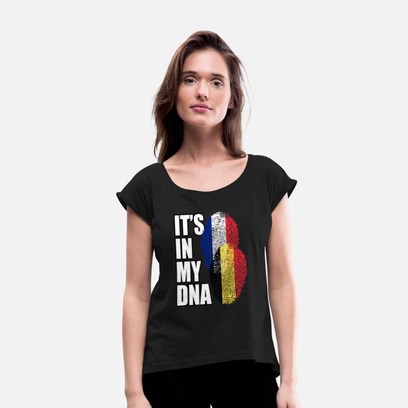 Belgian And French Mix Heritage DNA Flag