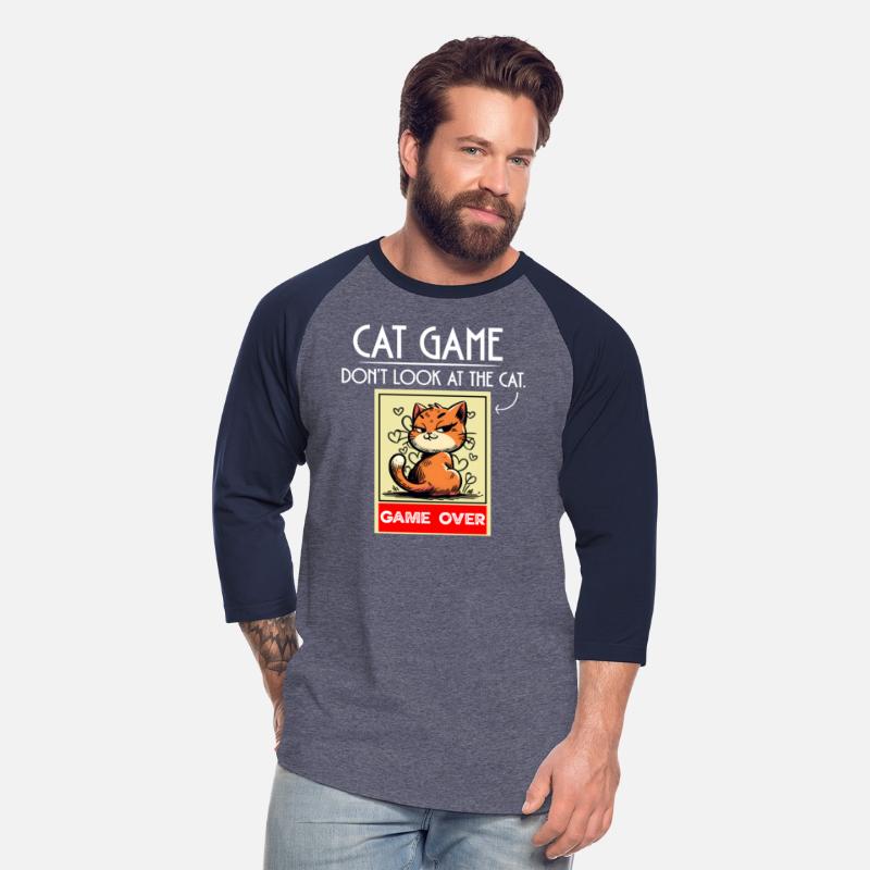 Cat Meme Game Humor Don’t Look Game Over Design.