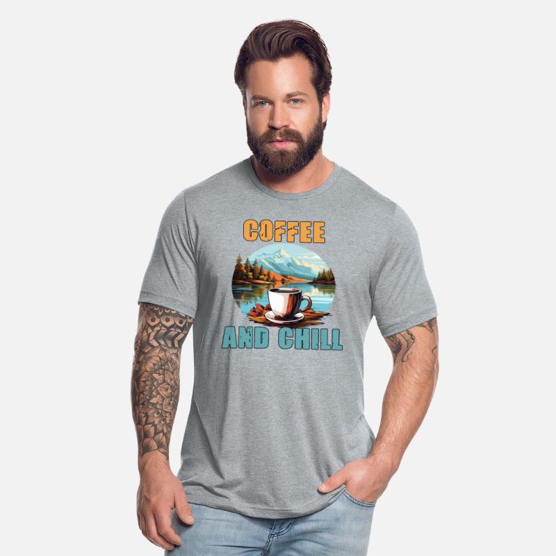 Coffee And Chill Vintage Mountain Nature Scene