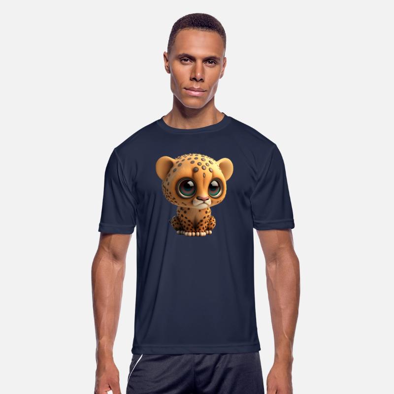 Cute cheetah cartoon character