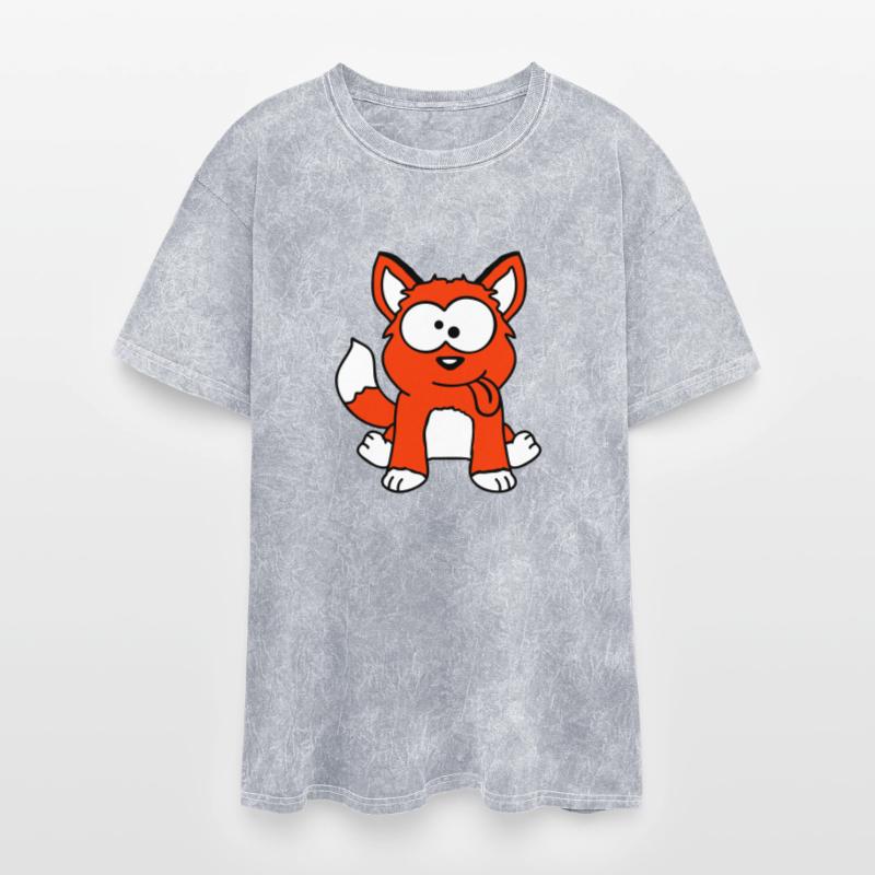 Dog Fox Funny Grimace Squint Tongue Out Cartoon