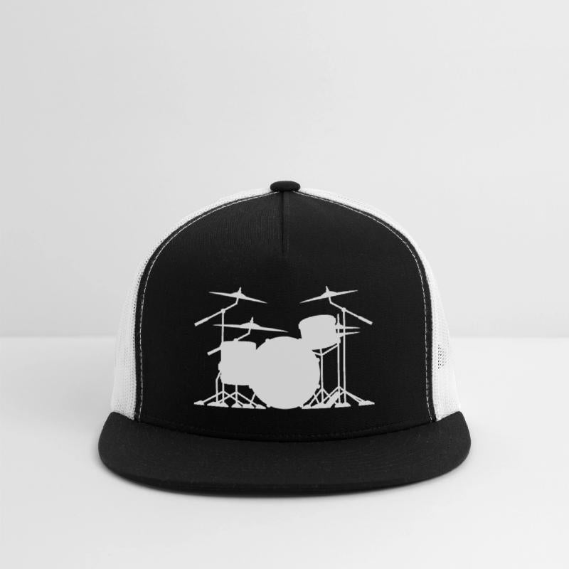 Drum set silhouette illustration
