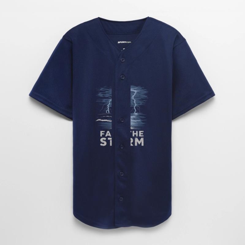 Face The Storm Power Strength Thunder Design