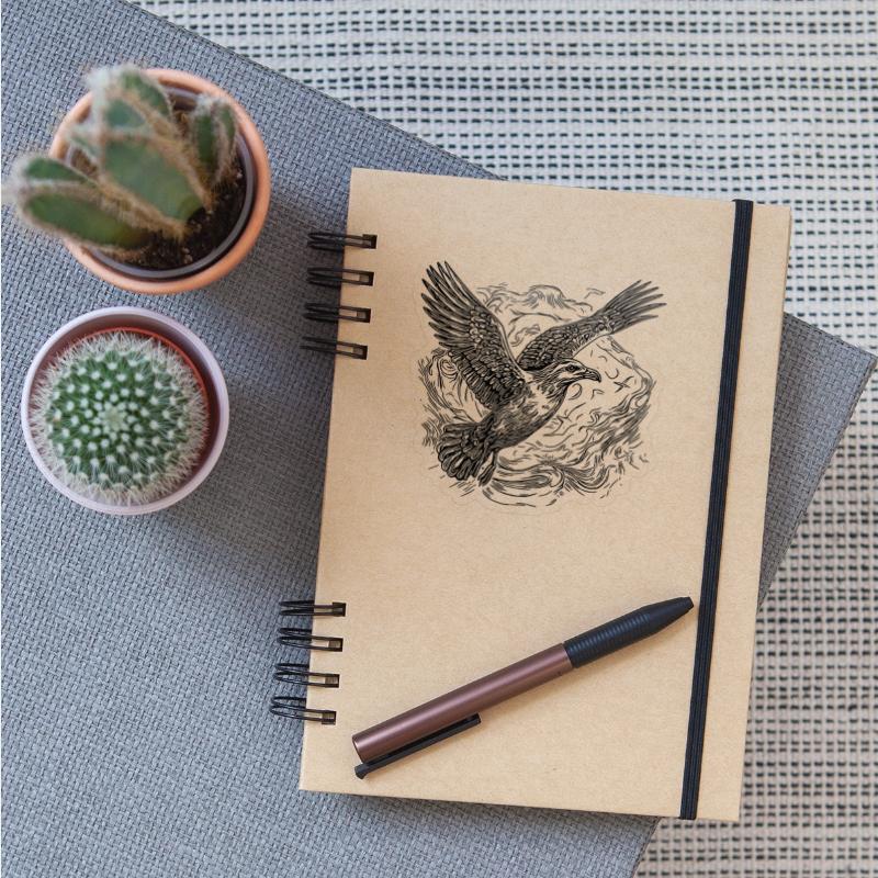 Flying Seagull Over The Sea