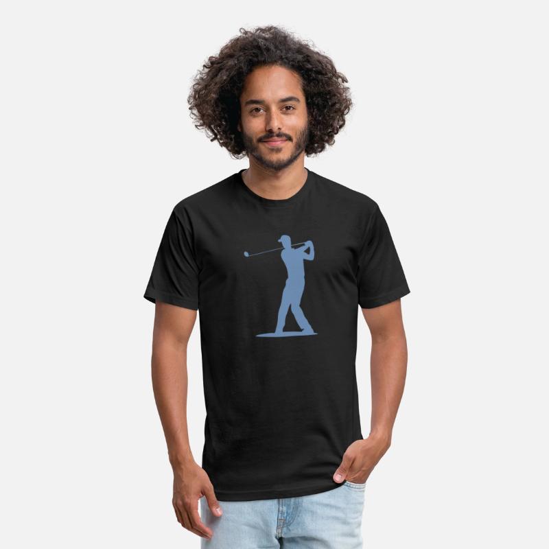 Golfer Tee Off Silhouette - Men's Design