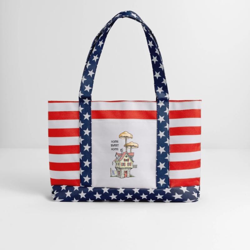 Home Sweet Home Wonky Fantasy House and Mushrooms