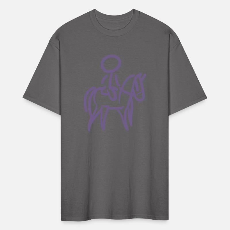 Horsewoman on Horse Rider Minimalist Minimalism