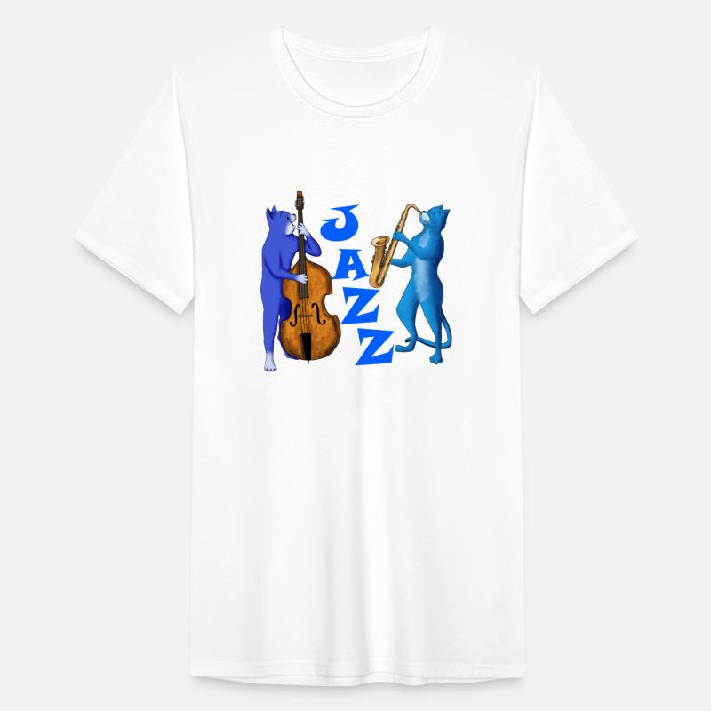 JAZZ CATS - CATS PLAYING SAXOPHONE AND DOUBLE BASS