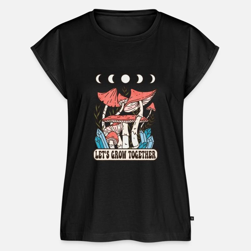 Let s Grow Together Mushrooms Moon Phase Crystals