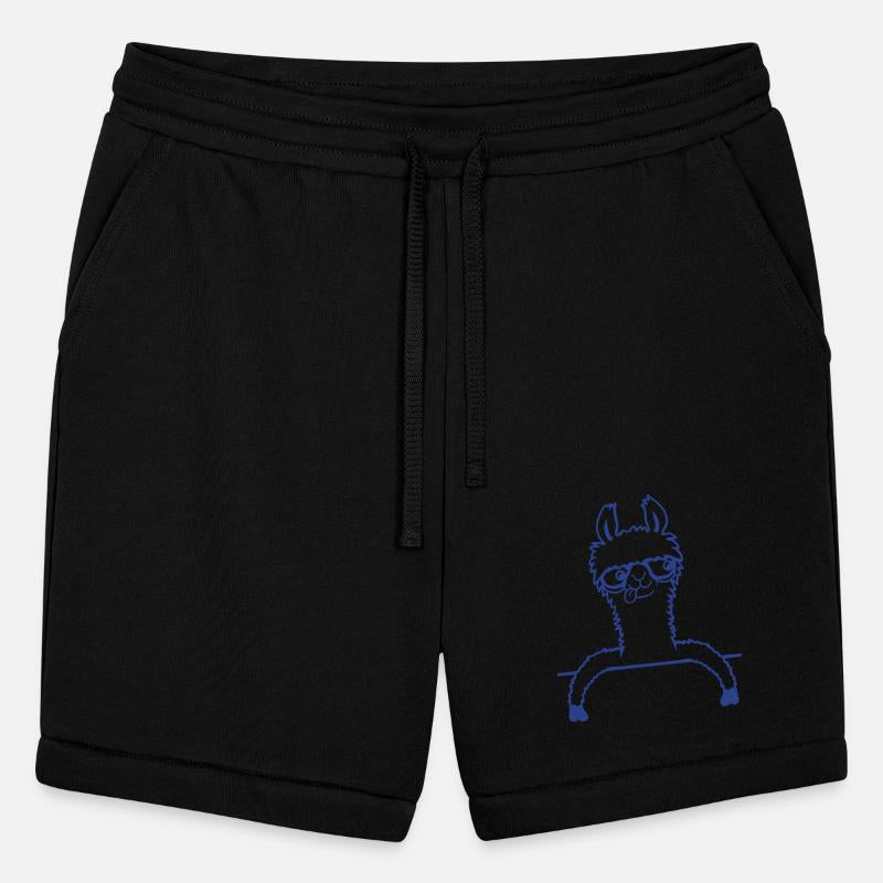 Llama Nerd Geek Horn-Rimmed Glasses Smart Funny