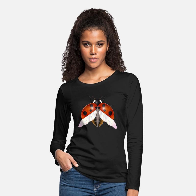 magical flying ladybug with wings