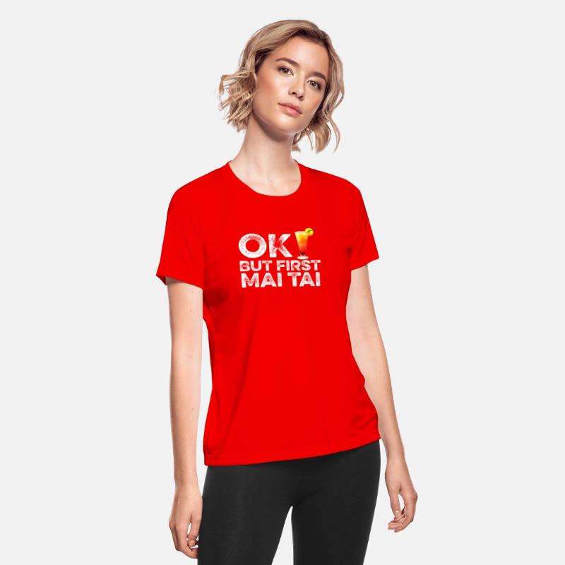 OK But First Mai Tai T-Shirt - Funny Rum Cocktail