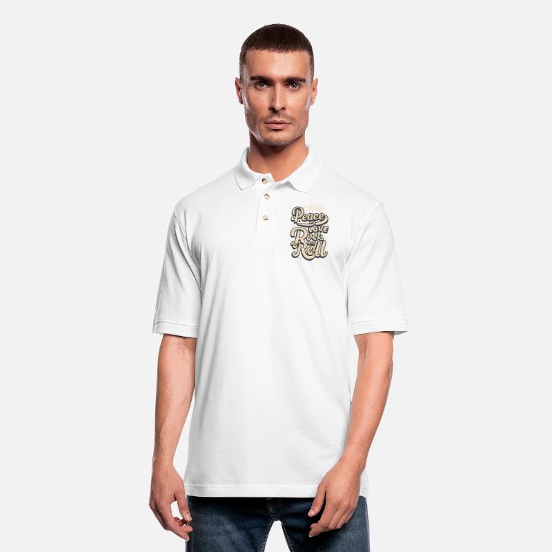 Peace Love Rock And Roll Statement Motto