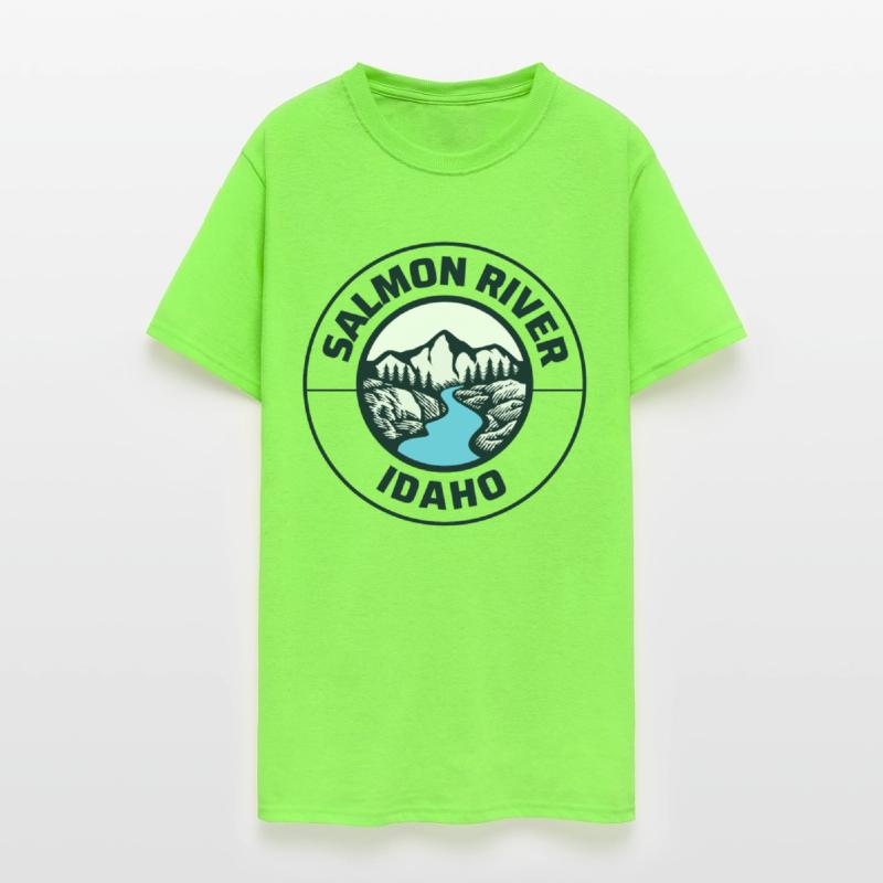 Salmon River Idaho State Lovers Mountains Nature