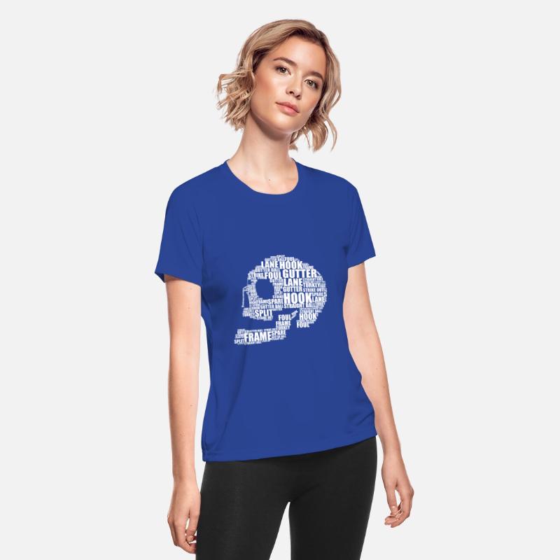 Skull bowling words Frame hook strike Gift gutter