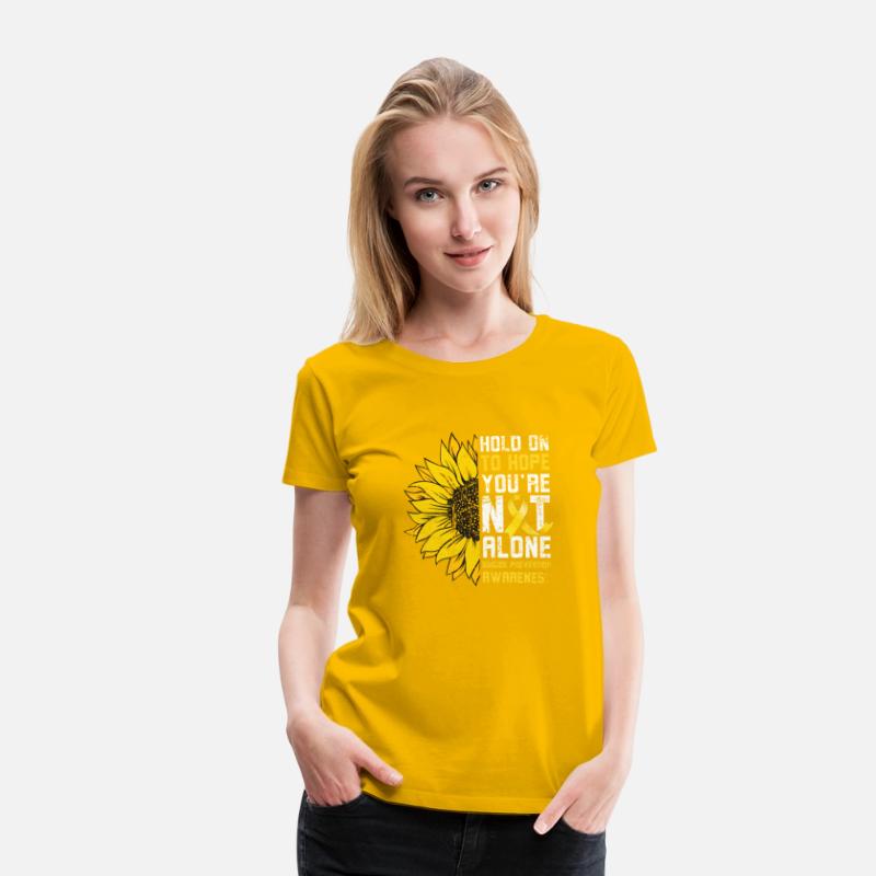Sunflower Hope Suicide Prevention Yellow Ribbon