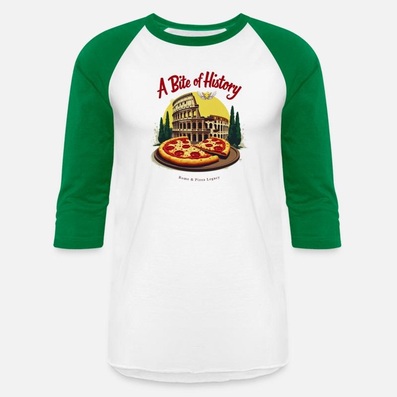 "Vintage Colosseum & Neapolitan Pizza Art Design"