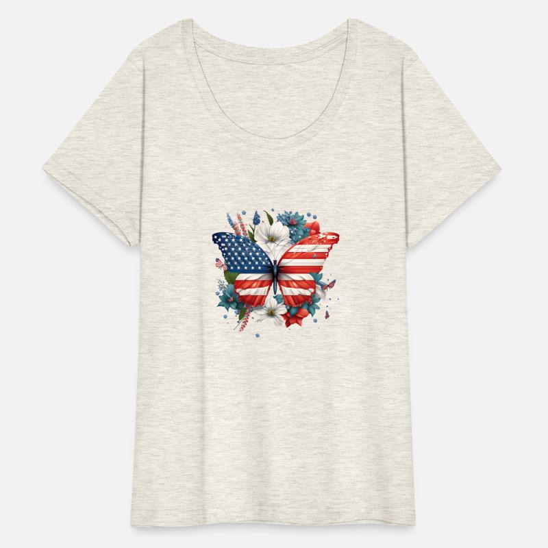 4th of July Floral Butterfly Sublimation