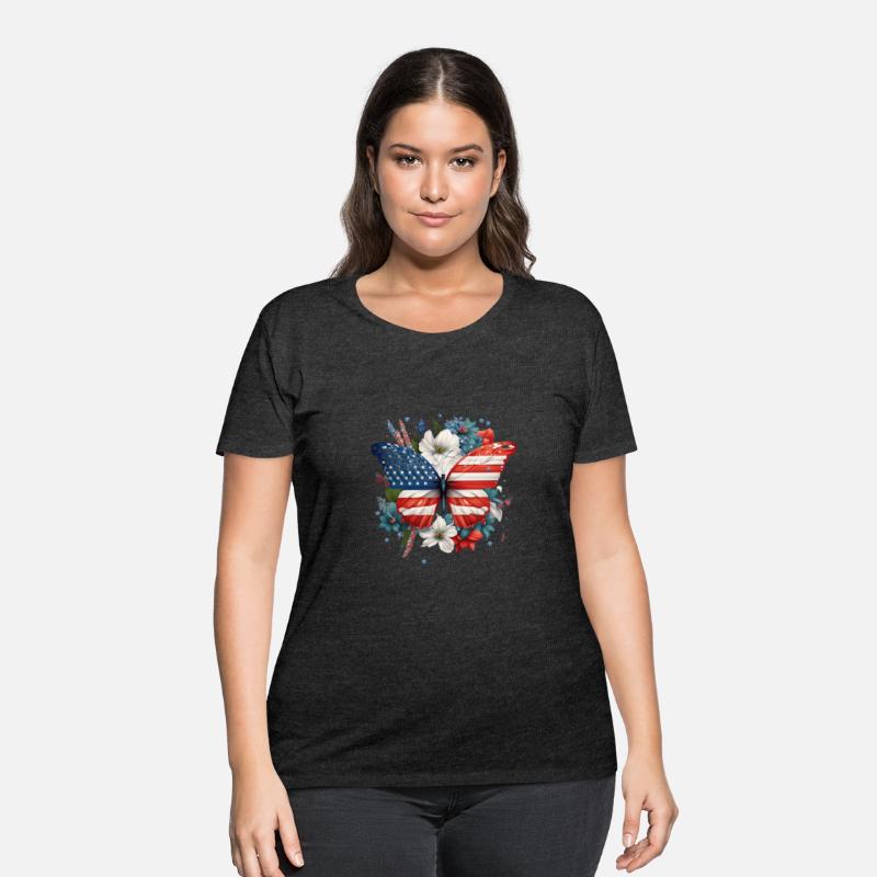 4th of July Floral Butterfly Sublimation