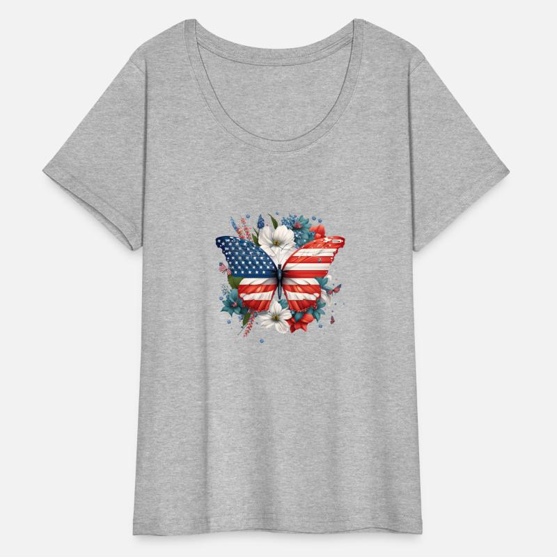 4th of July Floral Butterfly Sublimation