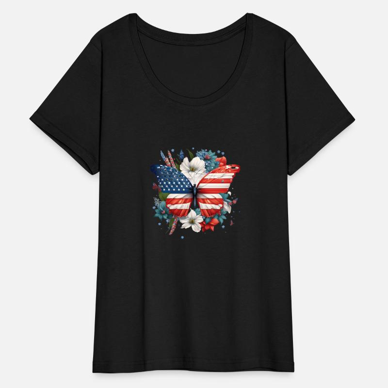 4th of July Floral Butterfly Sublimation