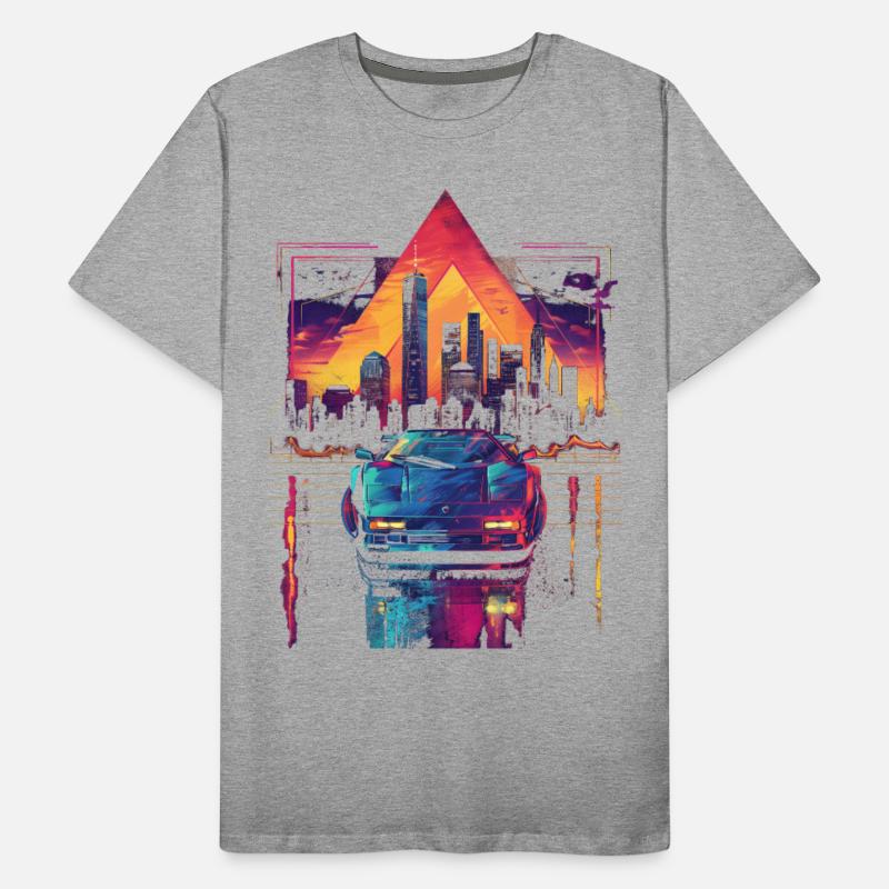 80s 90s Car City Synthwave Vaporwave Retro