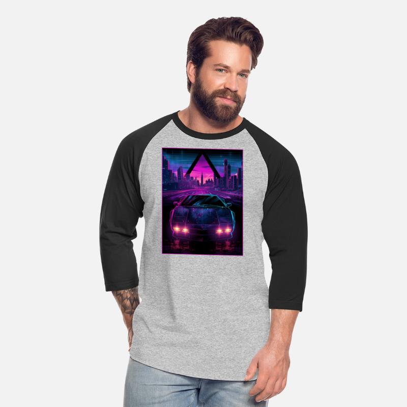 80s 90s Synthwave Car City Retro Vaporwave