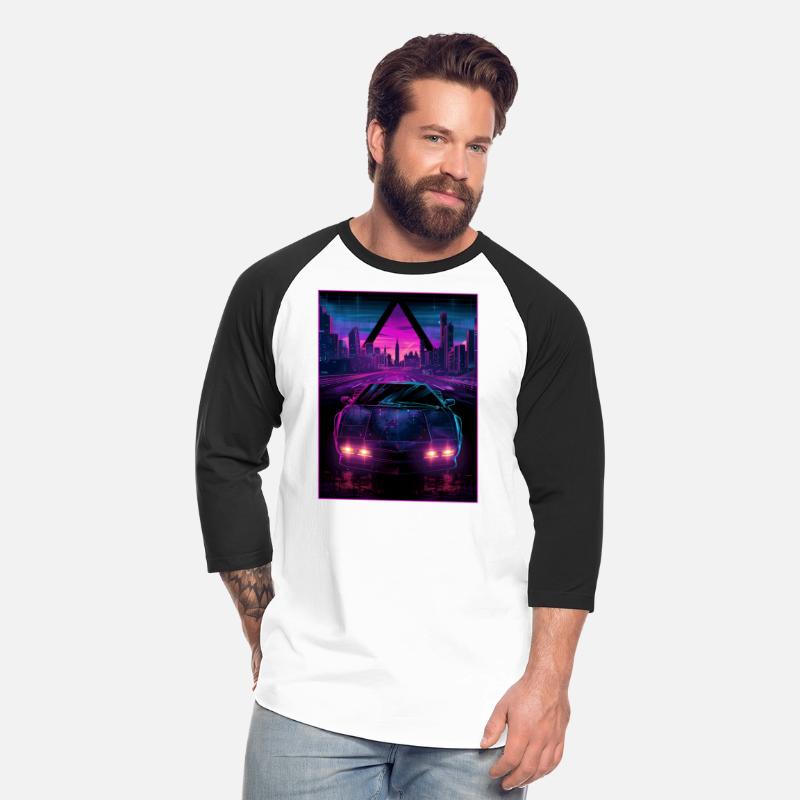 80s 90s Synthwave Car City Retro Vaporwave