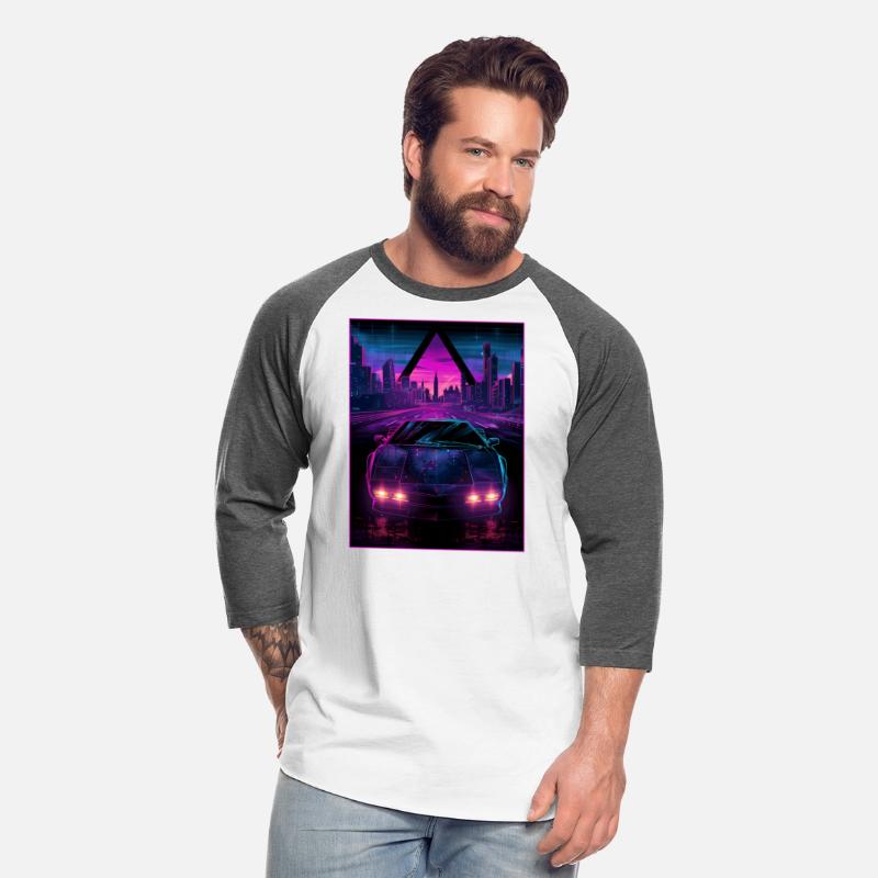 80s 90s Synthwave Car City Retro Vaporwave