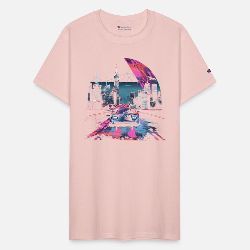 80s 90s Vaporwave Retro Car City Synthwave