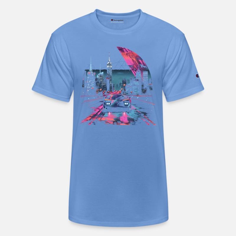 80s 90s Vaporwave Retro Car City Synthwave