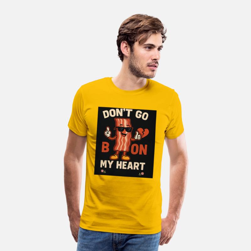 A playful pun with a bacon character.