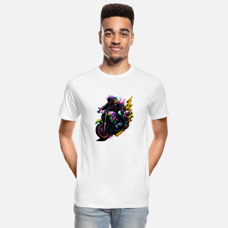 Abstract Motorcyclist