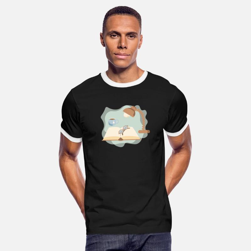 Addicted to reading badge with cup of tea and book