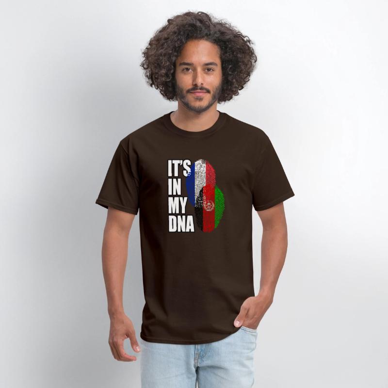 Afghan And French Mix Heritage DNA Flag