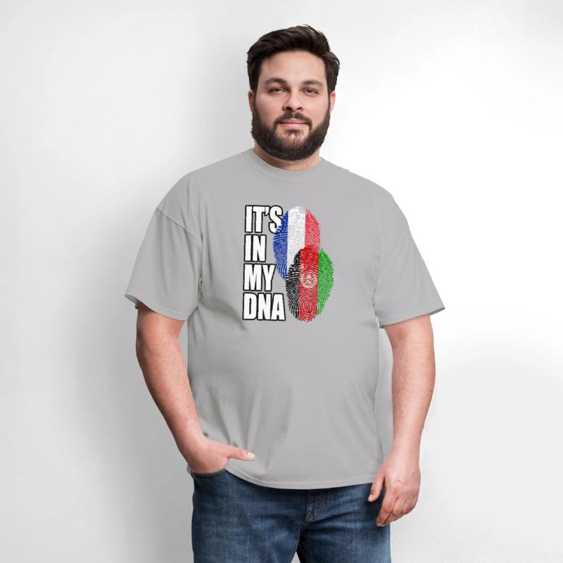 Afghan And French Mix Heritage DNA Flag