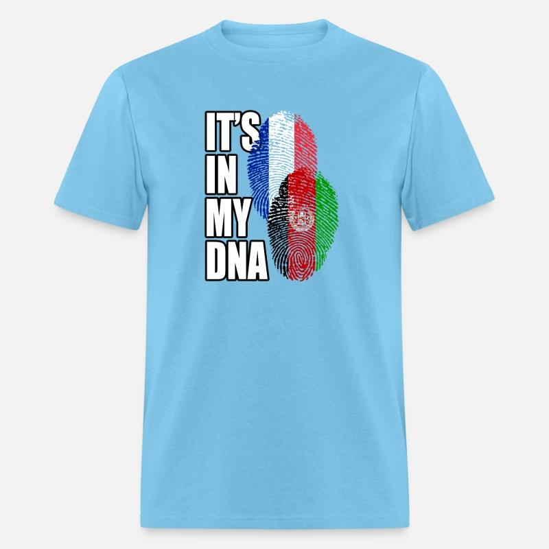 Afghan And French Mix Heritage DNA Flag
