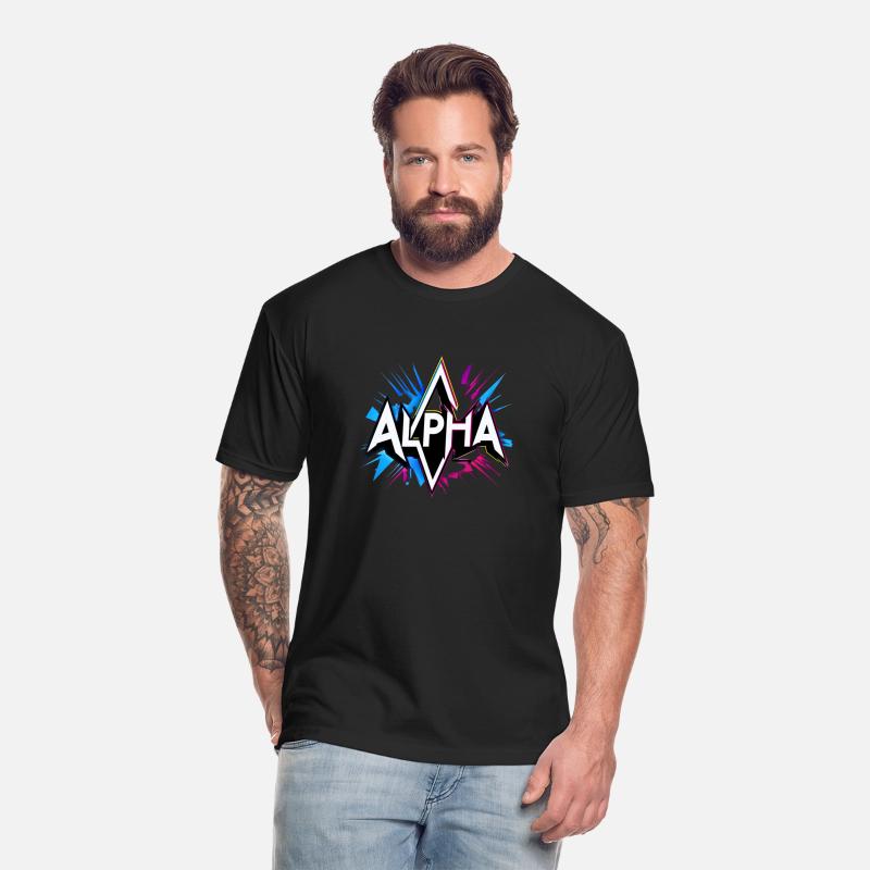 Alpha Graffiti Shirt – Power Vibe Street Art Desig
