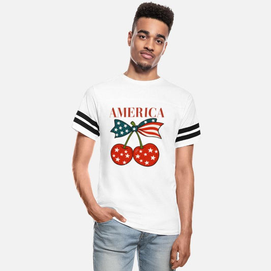 America Cherries Coquette Bow Funny Cherry