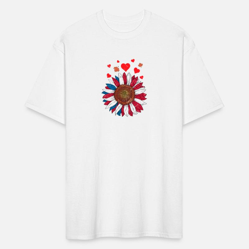 American Canadian sunflower gifts and shirts