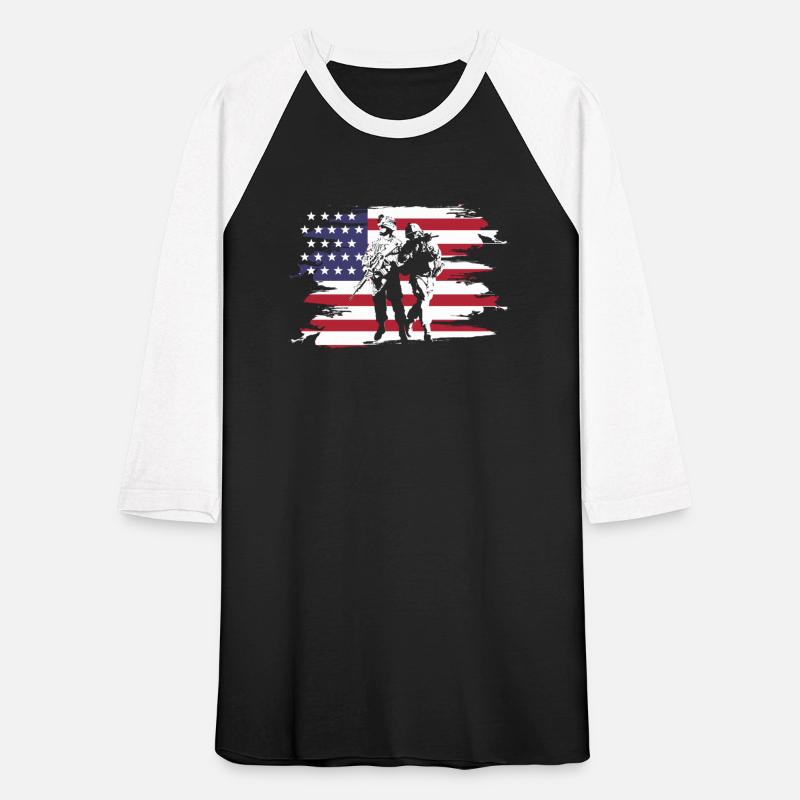 American Patriotic Soldiers American Flag Veterans