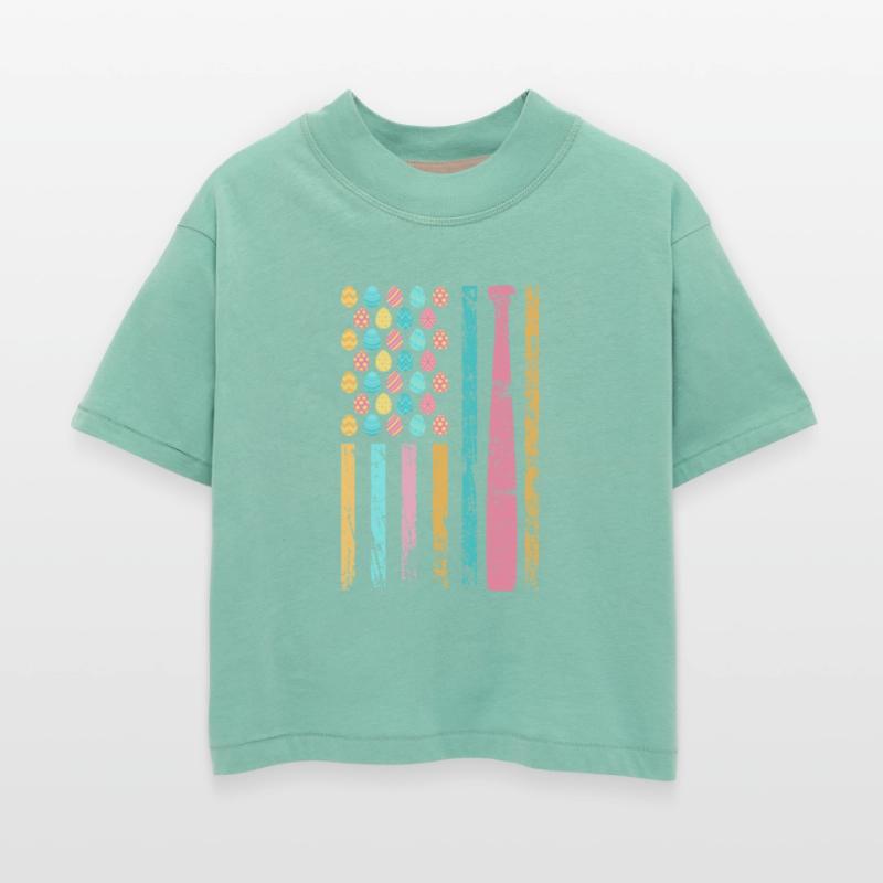 American Sports Flag Easter Egg Decor Baseball Bat