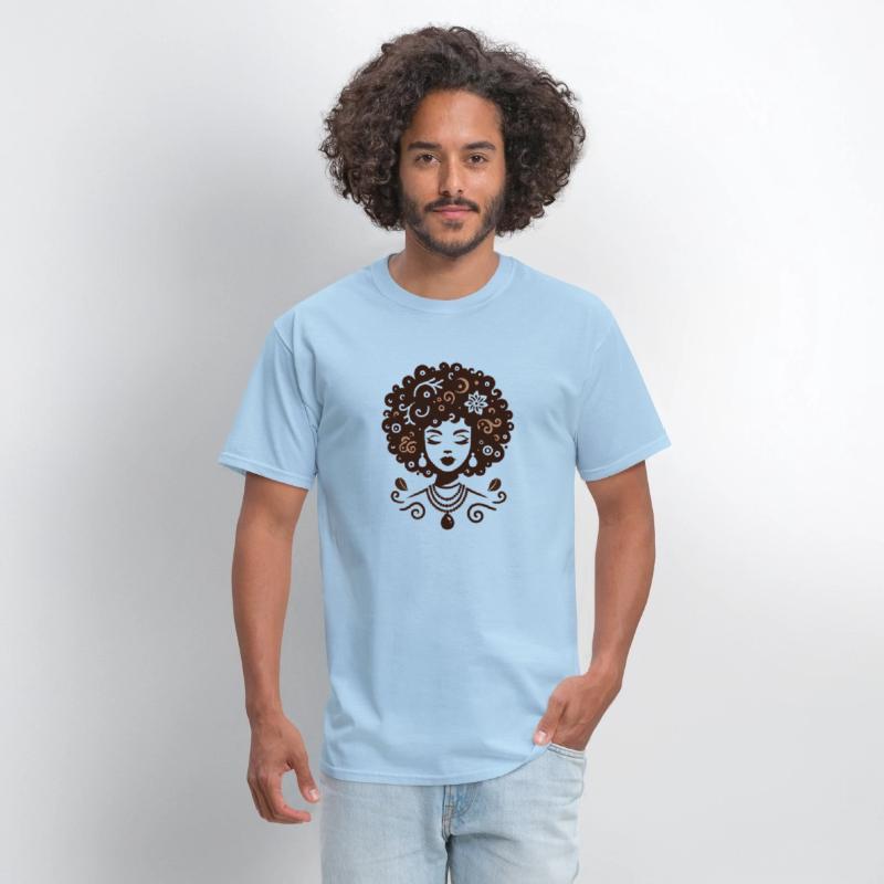 an African girl shining in harmony natural