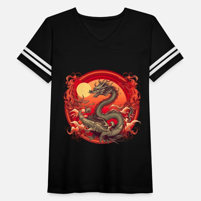 Asian Dragon Anime Japanese Sea Waves