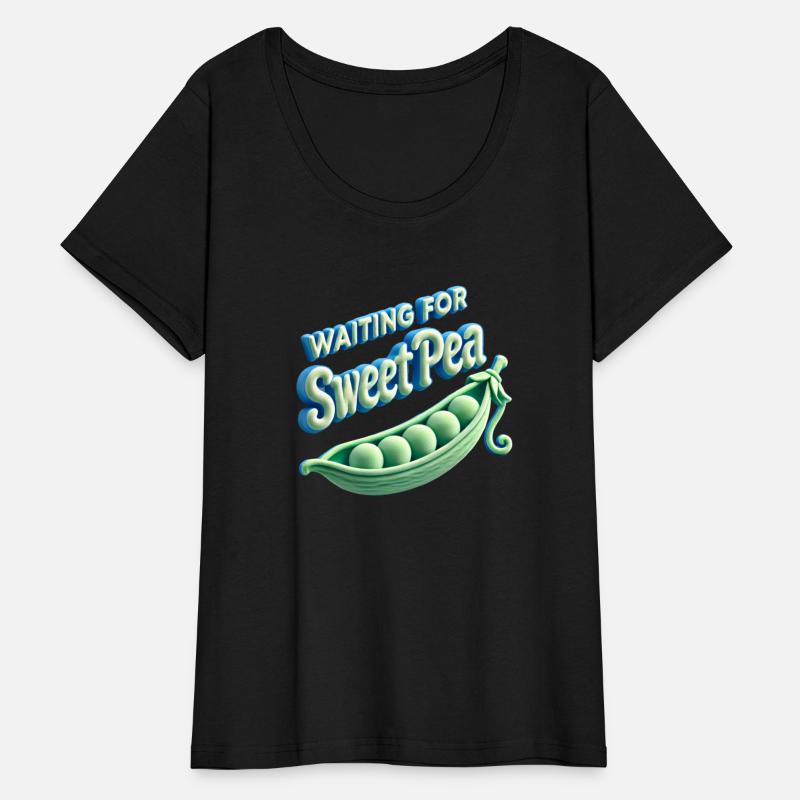 Baby announcement design “Waiting for Sweet Pea”