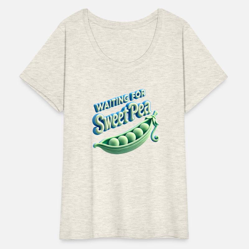 Baby announcement design “Waiting for Sweet Pea”