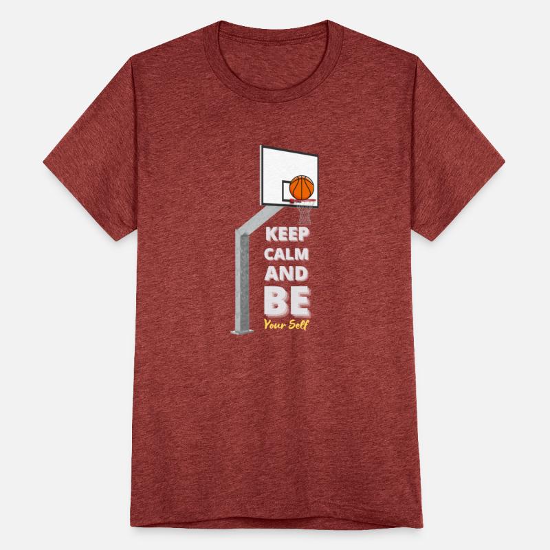 Basketball Zen Tee Keep Calm and Be Yourself