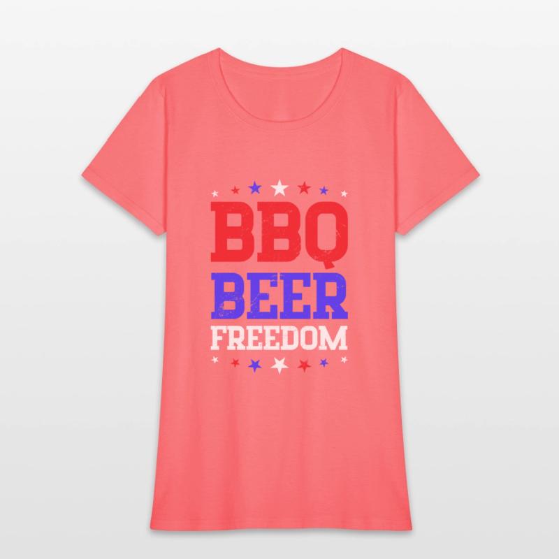 BBQ Beer Freedom Barbeque Party Drinking Beer 4th